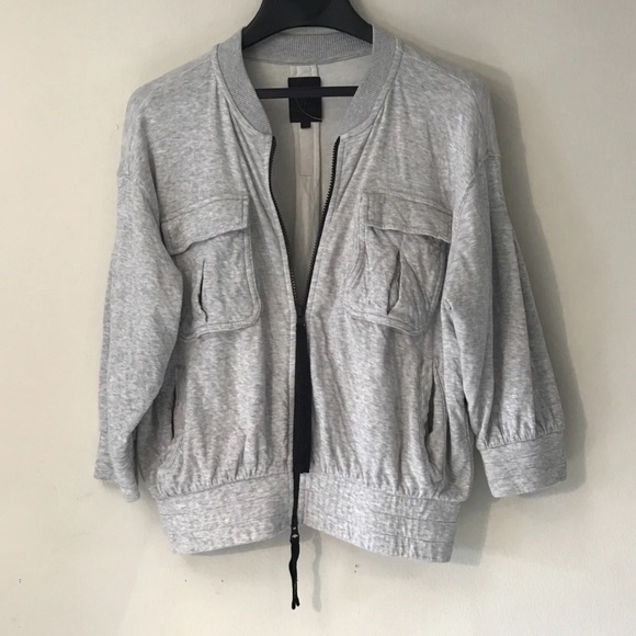 thom krom Tops - Thom Krom Gray Zip Jacket Cotton WSJ276 Size XS